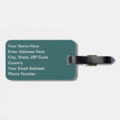 Étiquette À Bagage Coucher du soleil de la Floride (Dos horizontal)