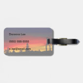 Étiquette À Bagage Coucher du soleil de Yellowstone (Dos horizontal)