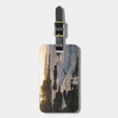 Étiquette À Bagage Coucher du soleil Pacifique de verger (Devant Vertical)