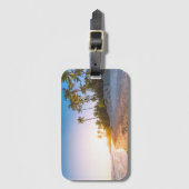 Étiquette À Bagage Coucher du soleil sur la République Dominicaine (Devant Vertical)