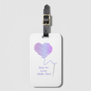 Étiquette À Bagage Coudre en amour avec toi