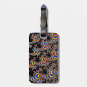 Étiquette À Bagage Couleur - Art fractal (Dos Vertical)