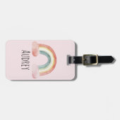 Étiquette À Bagage Couleur d'eau douce arc-en-ciel personnalisé (Devant horizontal)