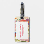 Étiquette À Bagage Couleur Printemps (Dos Vertical)