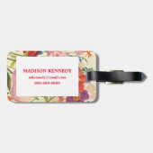 Étiquette À Bagage Couleur Printemps (Dos horizontal)