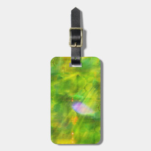 Étiquette À Bagage couleur transparente arrière - plan vert, jaune