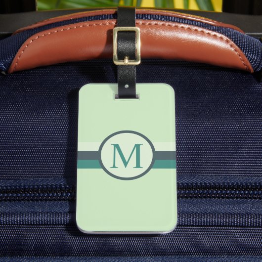 Étiquette À Bagage Couleur Turquoise bleu doux personnalisé (Insitu Rectoal 2)