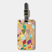 Étiquette À Bagage Couleurs Abstraites éclatement du soleil (Devant Vertical)
