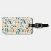 Étiquette À Bagage Couleurs complémentaires de modèle élégant de (Devant horizontal)