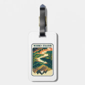 Étiquette À Bagage Couleurs de Battle Creek Idaho (Dos Vertical)