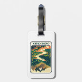 Étiquette À Bagage Couleurs de Cache Creek California (Dos Vertical)