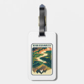 Étiquette À Bagage Couleurs de la rivière Clearwater Idaho (Dos Vertical)