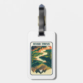 Étiquette À Bagage Couleurs de la rivière Snake Idaho (Dos Vertical)