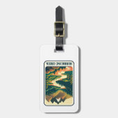 Étiquette À Bagage Couleurs de l'ouragan Creek Arkansas (Devant Vertical)