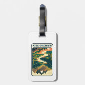 Étiquette À Bagage Couleurs de l'ouragan Creek Arkansas (Dos Vertical)