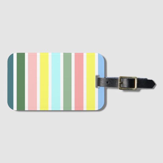 Étiquette À Bagage Couleurs des Bermudes (Devant Horizontal)