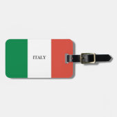 ÉTIQUETTE À BAGAGE COULEURS DRAPEAU ITALIE (Devant horizontal)