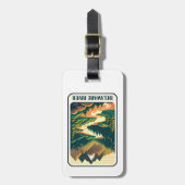 Étiquette À Bagage Couleurs du fleuve Delaware (Devant Vertical)