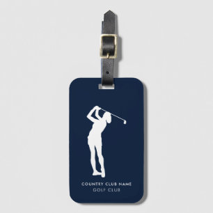 Étiquette À Bagage Country Club Membres Marine Blue Golf Swag
