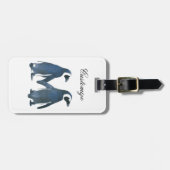 Étiquette À Bagage Couple de pingouin Inséparable Thunder_Cove (Devant horizontal)