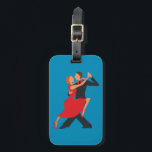 Étiquette À Bagage Couple de Tango en Argentine<br><div class="desc">Tag de bagage en couple en tango argentin,  idéal pour les milongas et les festivals - par Infinitetango</div>