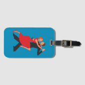 Étiquette À Bagage Couple de Tango en Argentine (Devant Horizontal)