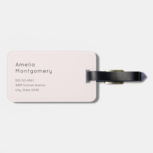 Étiquette À Bagage Couple mignon en amour (Dos horizontal)