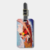 Étiquette À Bagage Couple Sailing par R.J. Cavaliere (Devant Vertical)