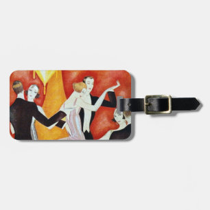 Étiquette À Bagage Couples dansants des années 1920