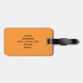 Étiquette À Bagage Coureur de baril (Dos horizontal)