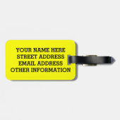 Étiquette À Bagage Coureur fait d'éléments (Dos horizontal)