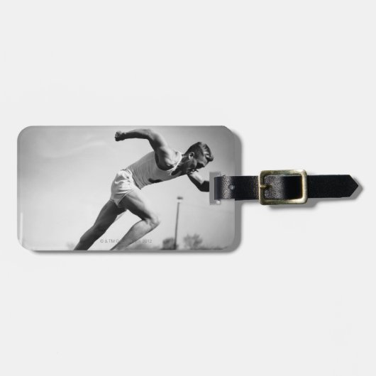 Étiquette À Bagage Coureur masculin (Devant horizontal)