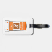 Étiquette À Bagage Courir Est Ma Drogue (Dos horizontal)