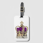 Étiquette À Bagage Couronne violette (Devant Vertical)