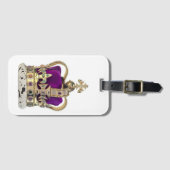 Étiquette À Bagage Couronne violette (Devant Horizontal)