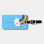 Étiquette À Bagage Courroie personnalisable de bagage d'arc-en-ciel (Devant horizontal)