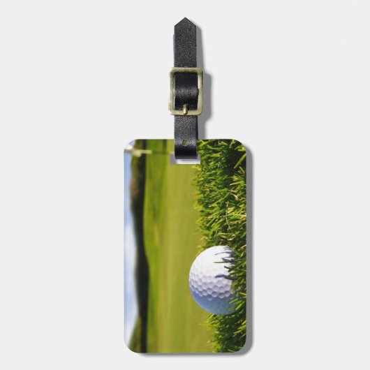 Étiquette À Bagage Cours de boule de golf (Devant Vertical)