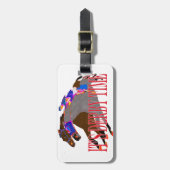 Étiquette À Bagage course de chevaux 2016 de temps de Derby (Devant Vertical)