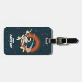 Étiquette À Bagage Course de drones (Devant horizontal)