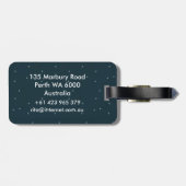 Étiquette À Bagage Course de drones (Dos horizontal)