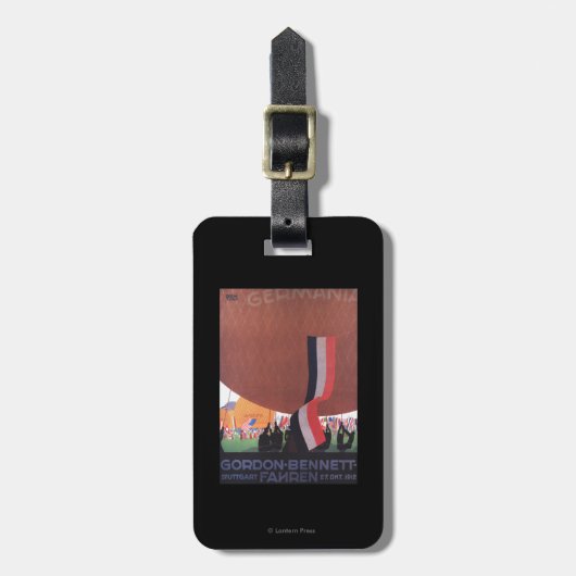 Étiquette À Bagage Course de montgolfière de Gordon Bennett (Devant Vertical)