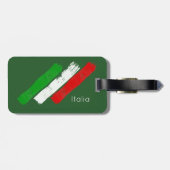 Étiquette À Bagage Courses italiennes de flag.brush. nom .text. (Dos horizontal)