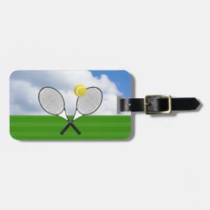 Étiquette À Bagage Court de tennis & RAQUETTES DE TENNIS