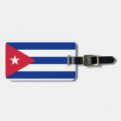 Étiquette À Bagage Coût bas ! Drapeau du Cuba (Devant horizontal)