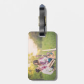 Étiquette À Bagage Coutume, photo, étiquette de bagage (Dos Vertical)