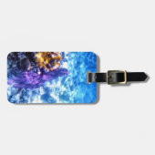 Étiquette À Bagage Coutume pourpre de fan de mer (Devant horizontal)