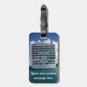 Étiquette À Bagage Coutume sévère rouge (Dos Vertical)