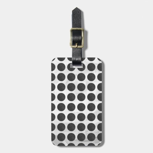 Étiquette À Bagage Couvercles de trou en marbre noir (Devant Vertical)