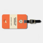 Étiquette À Bagage Couverture de livre inspirée des pingouins (Devant horizontal)