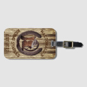 Étiquette À Bagage Cow-boy Rustic occidental (Devant Horizontal)